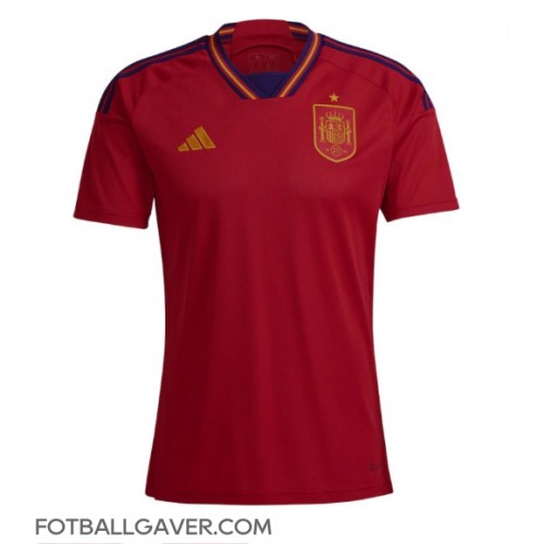 Spania Fotballklær Hjemmedrakt VM 2022 Kortermet